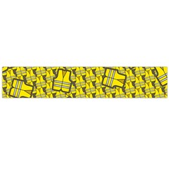 Gilet Jaune Pattern Yellowvests Cowcow Gilet Jaune Pattern Funny Yellow Vests Large Flano Scarf  by snek