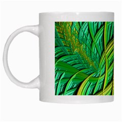 Patterns Green Yellow String White Mugs by Alisyart