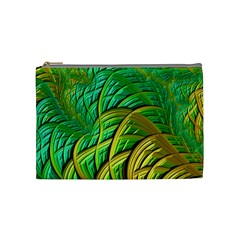 Patterns Green Yellow String Cosmetic Bag (medium)