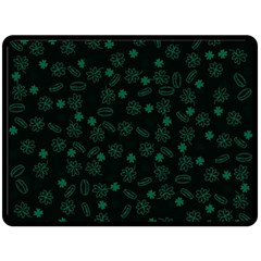 St Patricks Day Pattern Fleece Blanket (large)  by Valentinaart