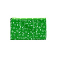 St Patricks Day Pattern Cosmetic Bag (xs) by Valentinaart