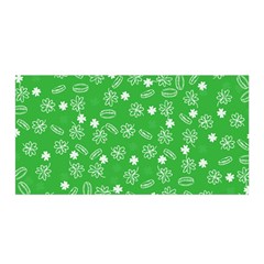 St Patricks Day Pattern Satin Wrap by Valentinaart