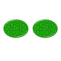 St Patricks Day Pattern Cufflinks (oval)