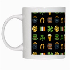 St Patricks Day Pattern White Mugs by Valentinaart