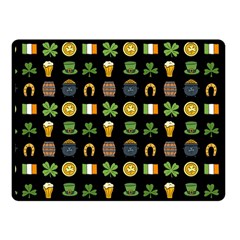 St Patricks Day Pattern Fleece Blanket (small) by Valentinaart