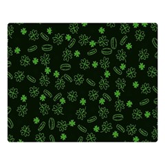 St Patricks Day Pattern Double Sided Flano Blanket (large)  by Valentinaart