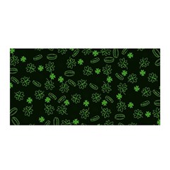 St Patricks Day Pattern Satin Wrap by Valentinaart