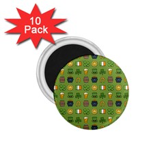 St Patricks Day Pattern 1 75  Magnets (10 Pack)  by Valentinaart