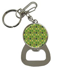 St Patricks Day Pattern Bottle Opener Key Chains by Valentinaart