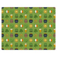 St Patricks Day Pattern Double Sided Flano Blanket (medium)  by Valentinaart