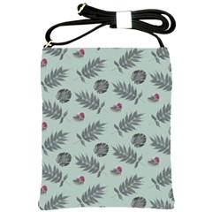 Tropical Pattern Shoulder Sling Bag by LoolyElzayat