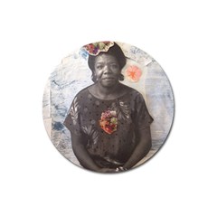 Maya Angelou Magnet 3  (round) by itshanapa