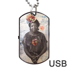 Maya Angelou Dog Tag Usb Flash (two Sides) by itshanapa