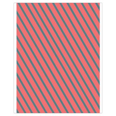 Living Coral Diagonal Stripes Drawstring Bag (small) by LoolyElzayat