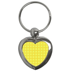 Traditional Patterns Chrysanthemum Key Chains (heart)  by Pakrebo