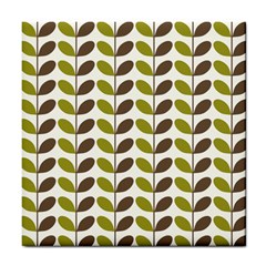 Leaf Plant Pattern Seamless Tile Coasters