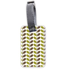 Leaf Plant Pattern Seamless Luggage Tags (Two Sides)