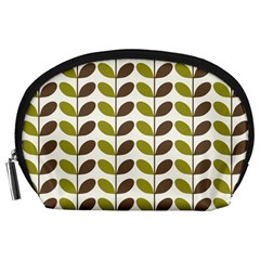 Leaf Plant Pattern Seamless Accessory Pouch (Large)