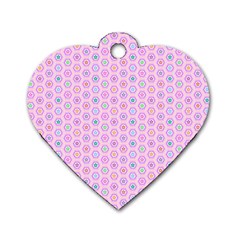 A Hexagonal Pattern Unidirectional Dog Tag Heart (one Side) by Pakrebo