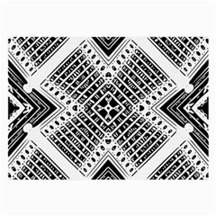 Pattern Tile Repeating Geometric Large Glasses Cloth (2-side) by Pakrebo