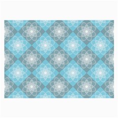 White Light Blue Gray Tile Large Glasses Cloth (2-side) by Pakrebo