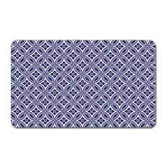 Wreath Differences Indigo Deep Blue Magnet (rectangular) by Pakrebo