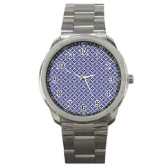 Wreath Differences Indigo Deep Blue Sport Metal Watch by Pakrebo