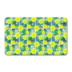 Narcissus Yellow Flowers Winter Magnet (rectangular) by Pakrebo