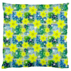 Narcissus Yellow Flowers Winter Large Cushion Case (one Side) by Pakrebo