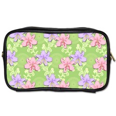 Lily Flowers Green Plant Natural Toiletries Bag (one Side) by Pakrebo