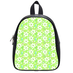 Zephyranthes Candida White Flowers School Bag (small)