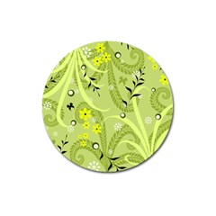 Seamless Pattern Green Garden Magnet 3  (Round)