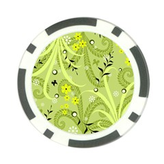 Seamless Pattern Green Garden Poker Chip Card Guard