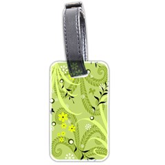 Seamless Pattern Green Garden Luggage Tags (Two Sides)