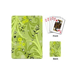 Seamless Pattern Green Garden Playing Cards (Mini)