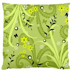 Seamless Pattern Green Garden Large Cushion Case (One Side)