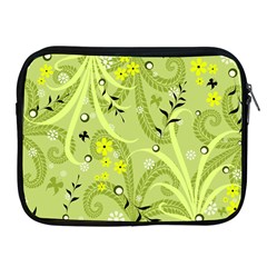 Seamless Pattern Green Garden Apple iPad 2/3/4 Zipper Cases