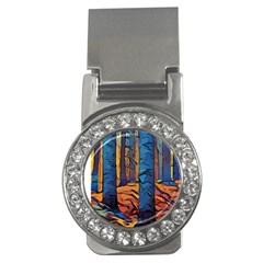 Woods Trees Abstract Scene Forest Money Clips (cz)  by Pakrebo