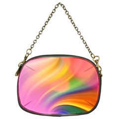 Wave Watercolor Watercolour Chain Purse (two Sides)