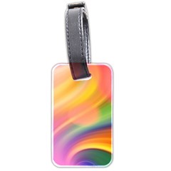 Wave Watercolor Watercolour Luggage Tags (two Sides) by Pakrebo