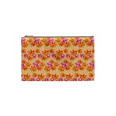 Maple Leaf Autumnal Leaves Autumn Cosmetic Bag (Small)