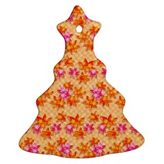 Maple Leaf Autumnal Leaves Autumn Christmas Tree Ornament (Two Sides)