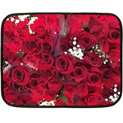 Roses Baby S Breath Bouquet Floral Fleece Blanket (mini) by Pakrebo