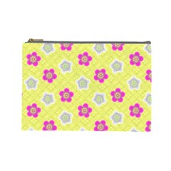 Traditional Patterns Plum Cosmetic Bag (large) by Pakrebo