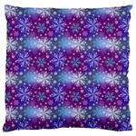 Snow White Blue Purple Tulip Large Cushion Case (One Side) Front