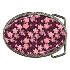 Cherry Blossoms Japanese Style Pink Belt Buckles by Pakrebo