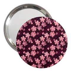 Cherry Blossoms Japanese Style Pink 3  Handbag Mirrors by Pakrebo