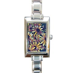 Spring Floral Black Eyed Susan Rectangle Italian Charm Watch by Pakrebo