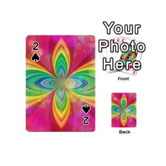 Color Abstract Form Ellipse Bokeh Playing Cards 54 (mini) by Pakrebo