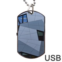 Abstract Modern Pattern Design Dog Tag Usb Flash (two Sides) by Pakrebo